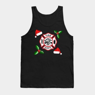 Firefighter Christmas Gift Ideas, Maltese Cross Emblem Tank Top